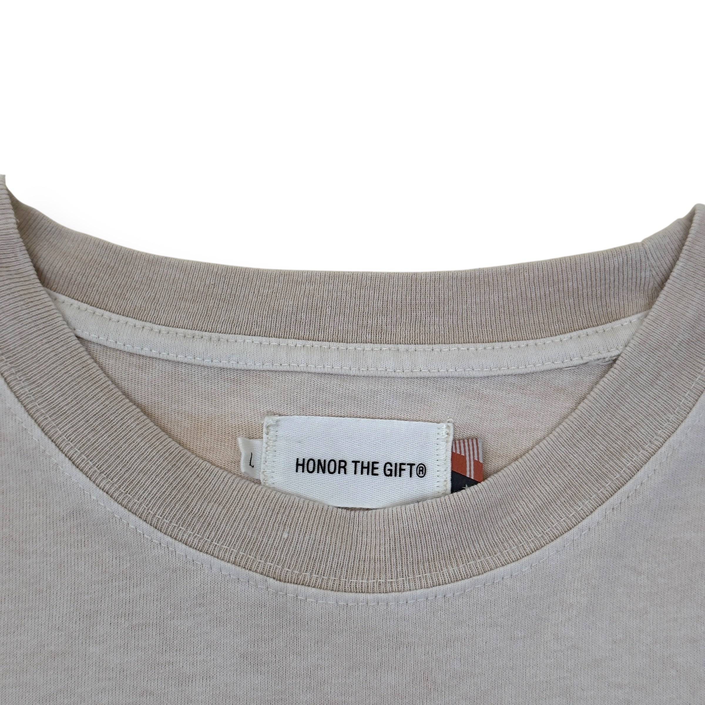 HONOR THE GIFT LUCKY HAND LONG-SLEEVE T-SHIRT CREAM L