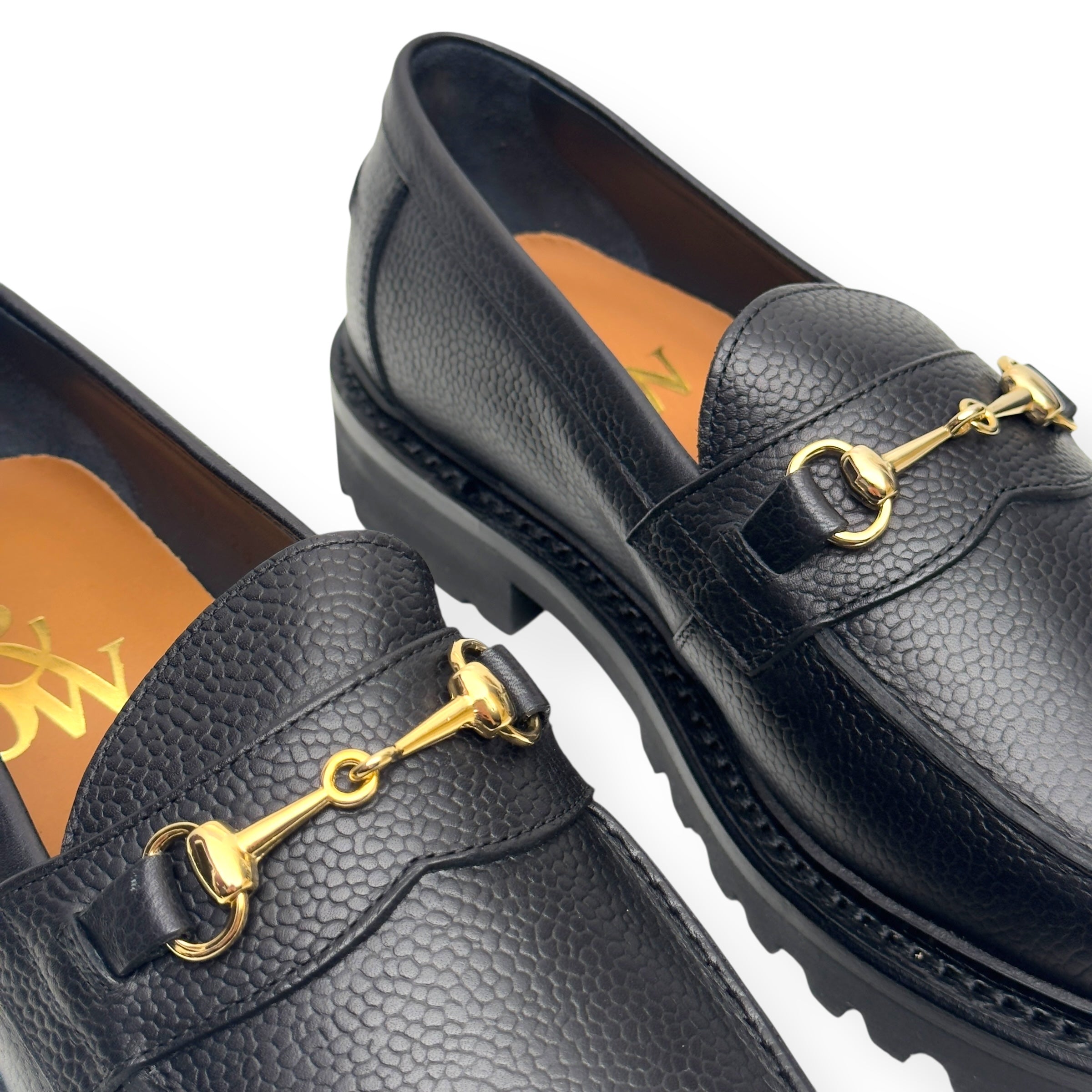 BLACKSTOCK & WEBER THE MASON HORSE BIT LOAFER ONYX US6.5 / UK5.5