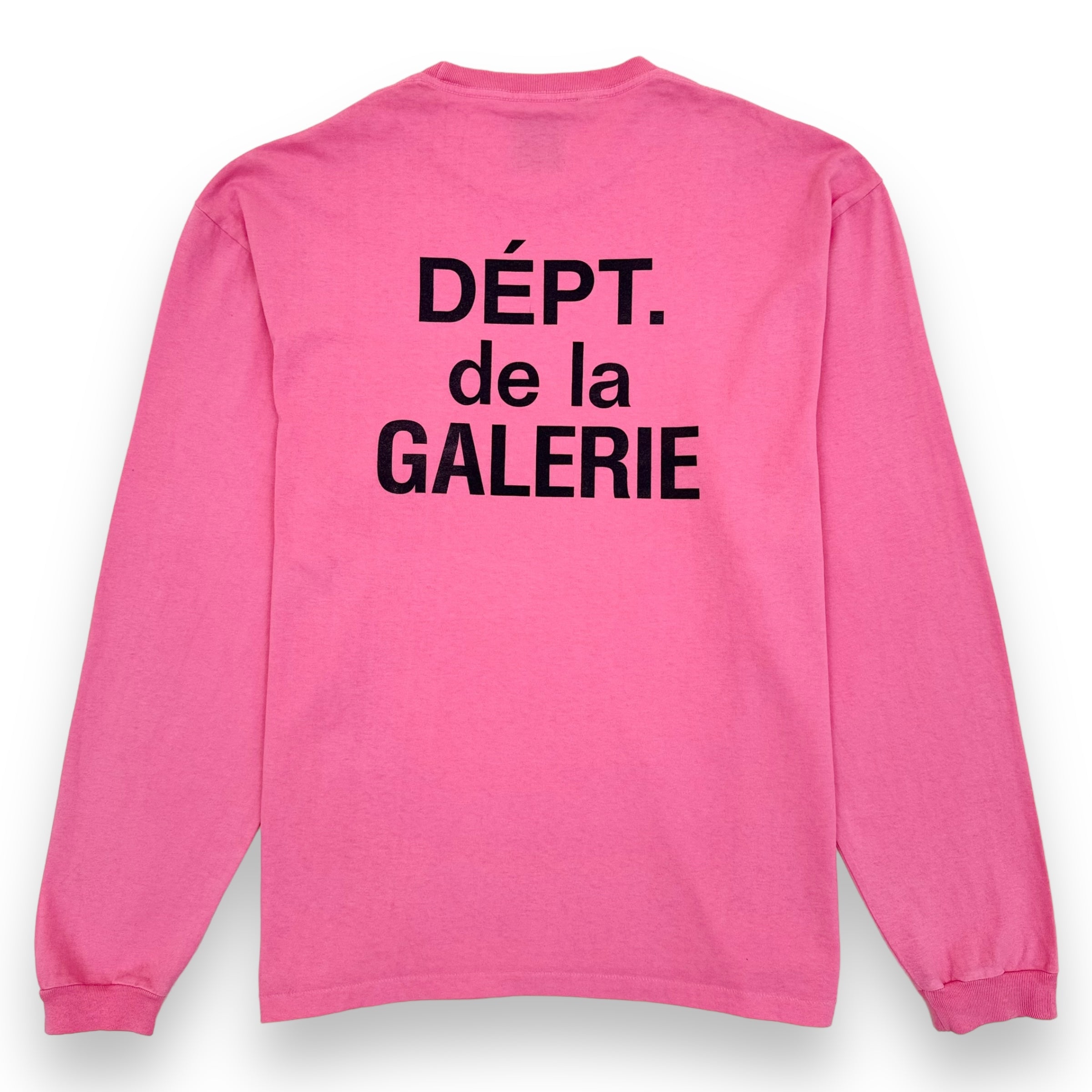 GALLERY DEPT. LOGO-PRINT LONG SLEEVE T-SHIRT SALMON XL