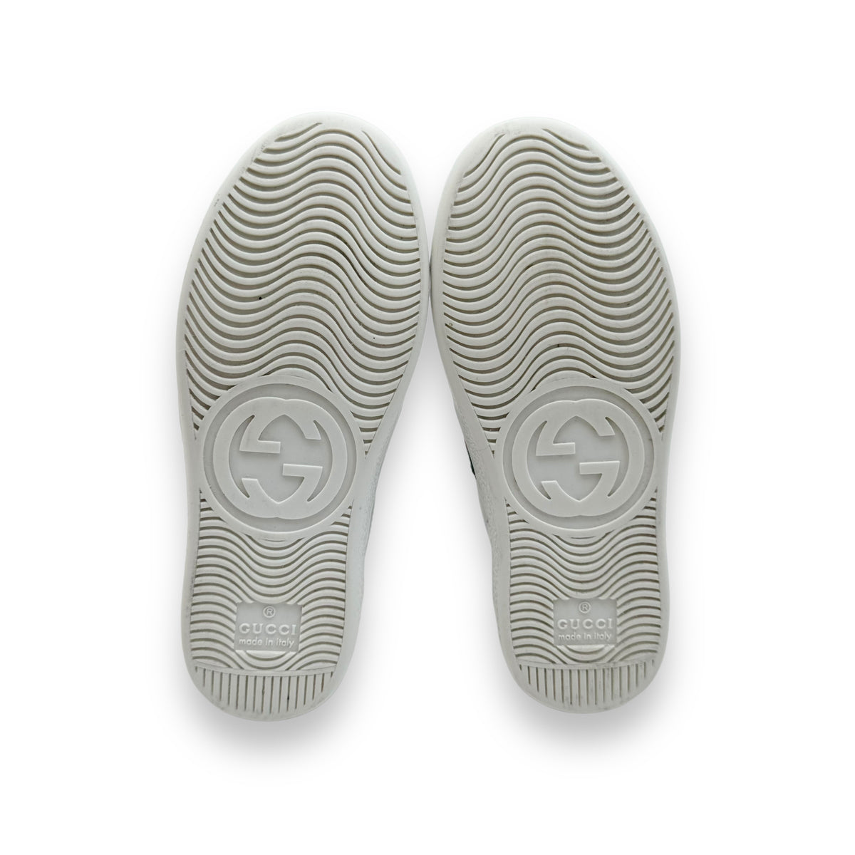 GUCCI ACE LEATHER SNEAKER WHITE UK11.5