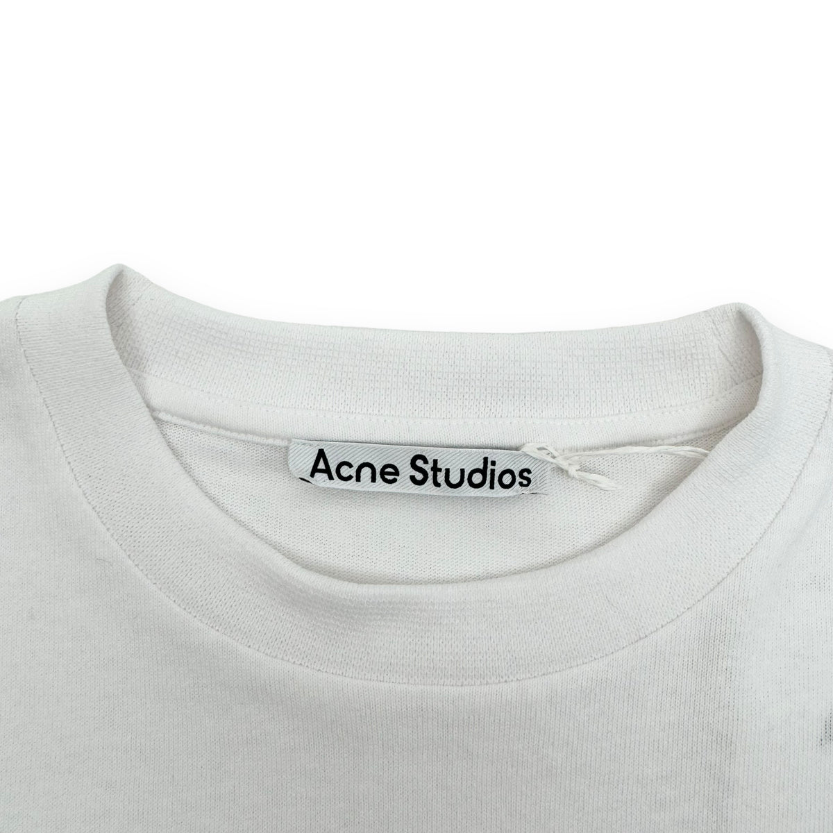 ACNE STUDIOS ENRIKO OVERSIZED LOGO-PRINT T-SHIRT WHITE S