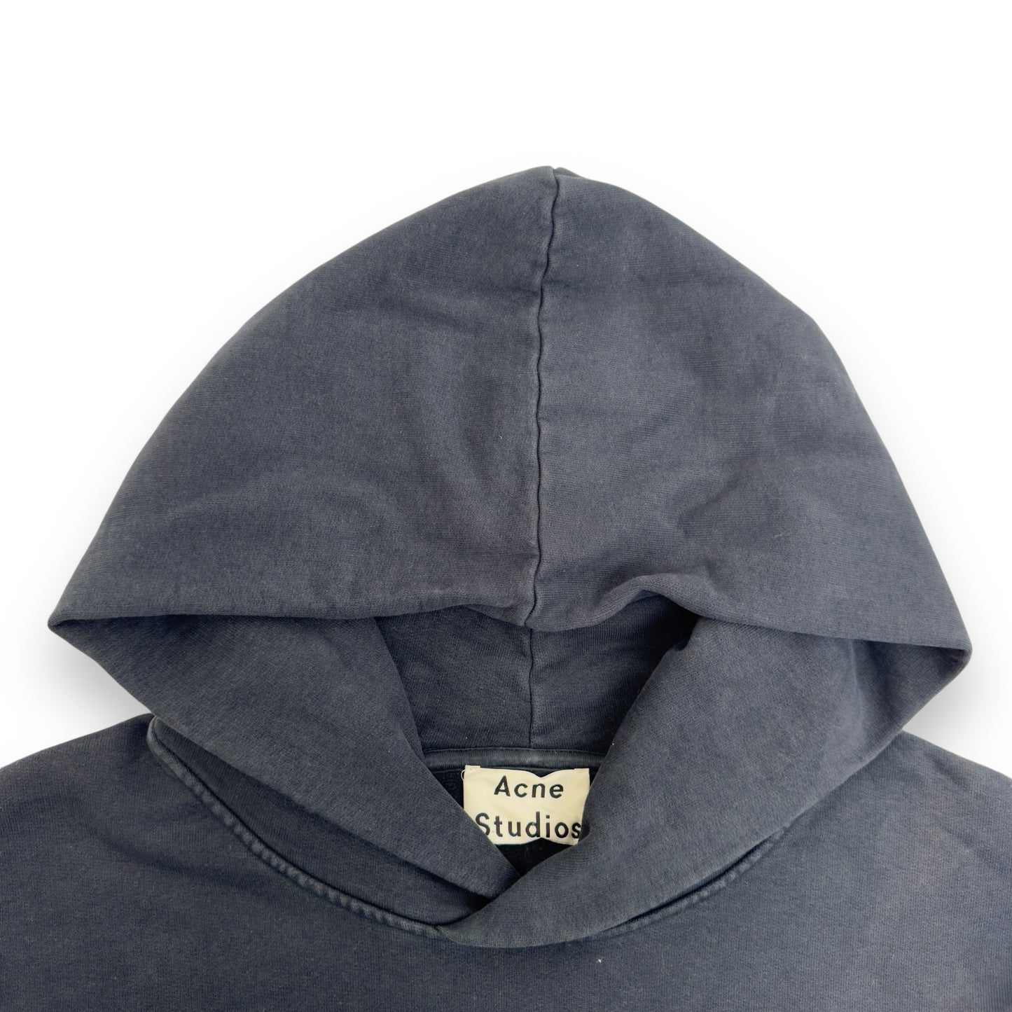 ACNE STUDIOS LOGO HOODED SWEATSHIRT GREY M