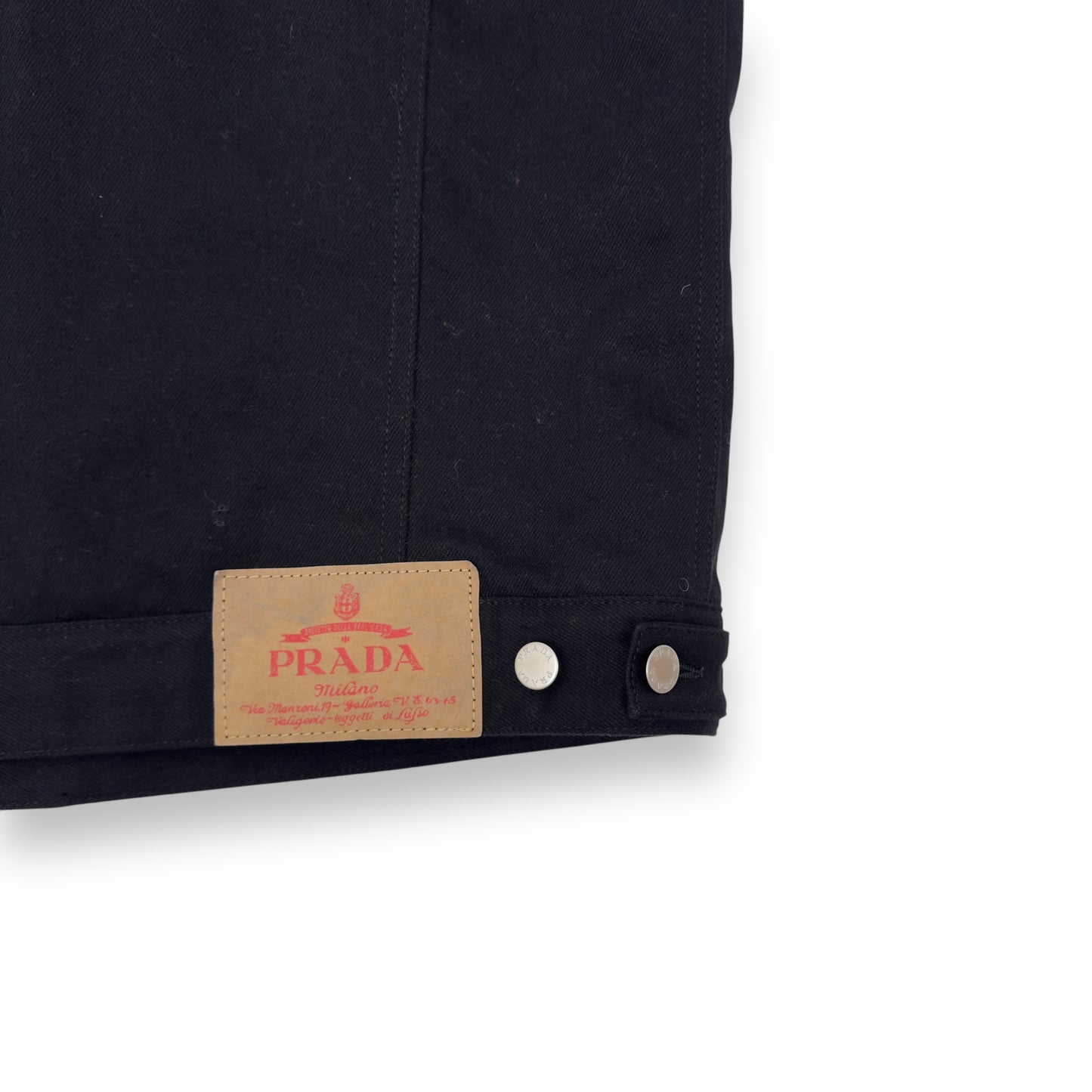 PRADA BULL DENIM VEST BLACK XXL