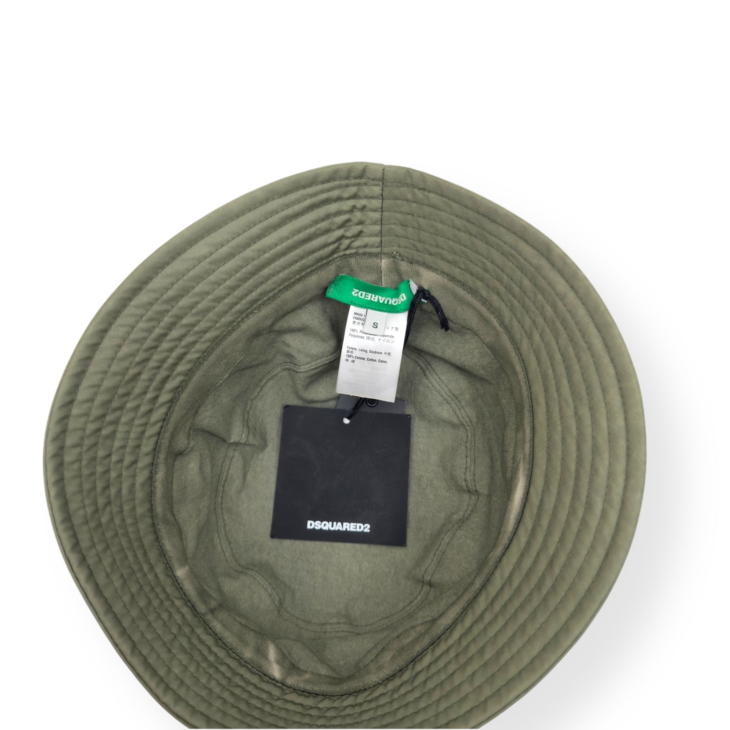 DSQUARED2 ONE PLANET BUCKET HAT GREEN S