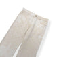 LOUIS VUITTON JACQUARD DENIM SKATE TROUSERS ECRU WHITE W34”