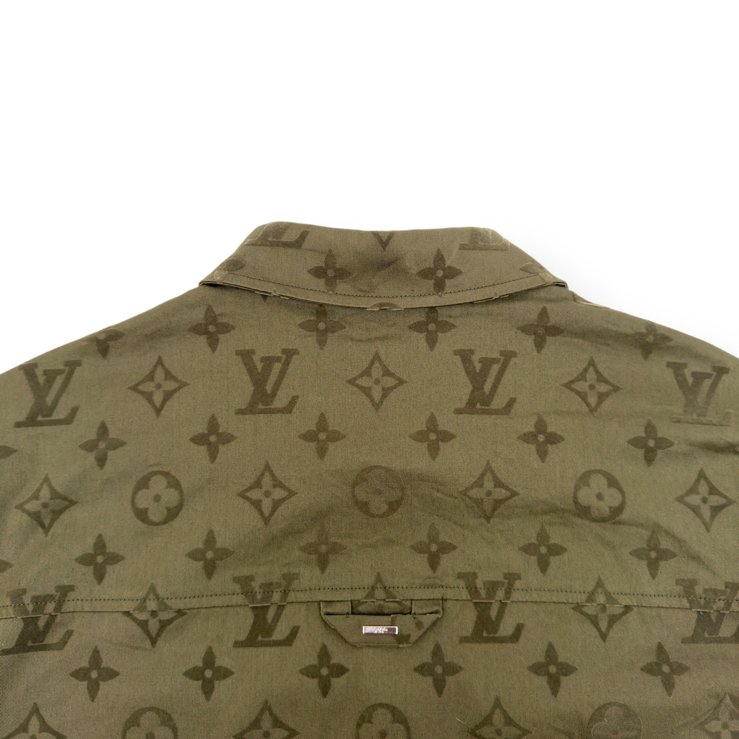 LOUIS VUITTON MONOGRAM COTTON OVERSHIRT TARMAC XL