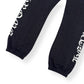 CHROME HEARTS ALL OVER MONOGRAM HORSESHOE LOGO SWEATPANTS BLACK / WHITE M