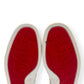 CHRISTIAN LOUBOUTIN LOU SPIKE FLAT CALF HIGH TOP SNEAKER WHITE UK10.5