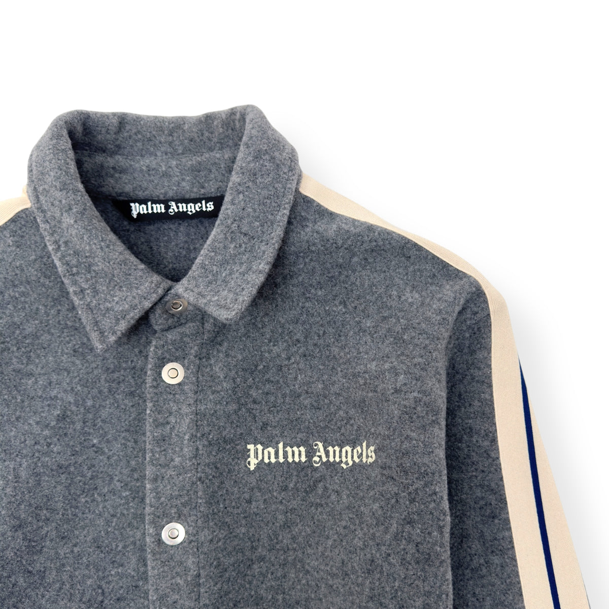 PALM ANGELS WOOL OVER SHIRT GREY XL