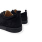 CHRISTIAN LOUBOUTIN LOUIS JUNIOR SPIKES SUEDE SNEAKER BLACK UK9.5