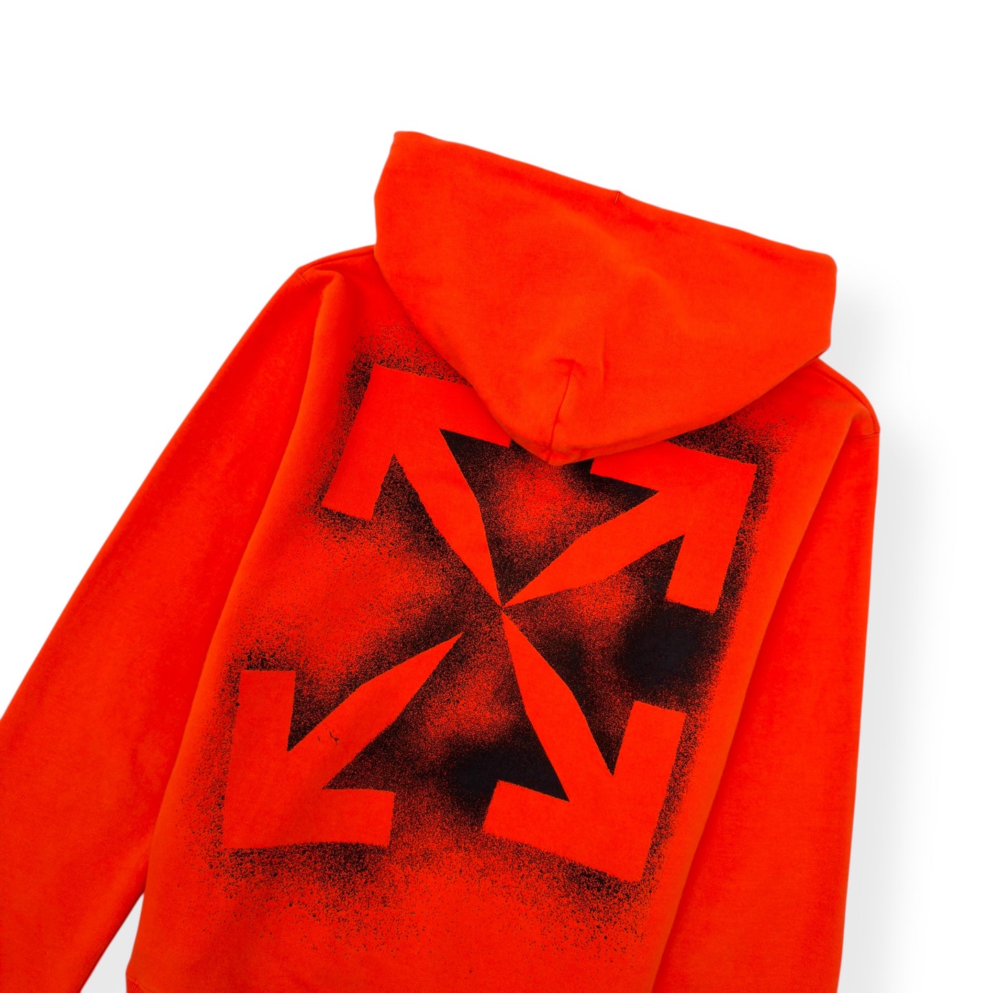 OFF-WHITE VIBE ARROW HOODIE ORANGE M