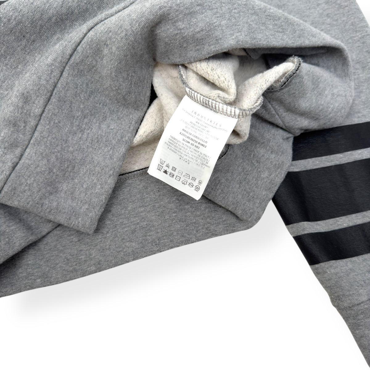 MONCLER 52 SWEATSHIRT GREY / BLACK L