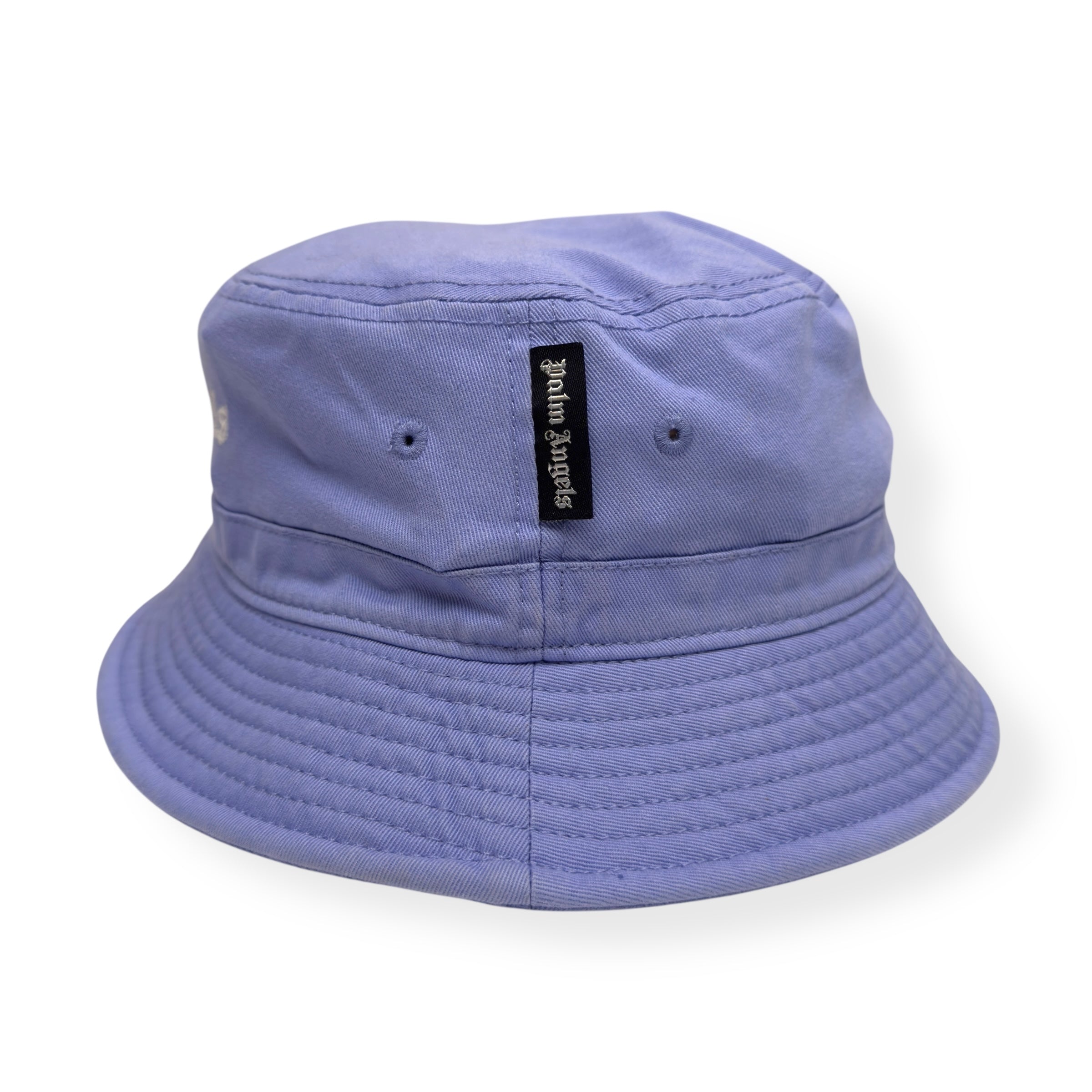 PALM ANGELS CLASSIC BUCKET HAT LILAC / WHITE O/S