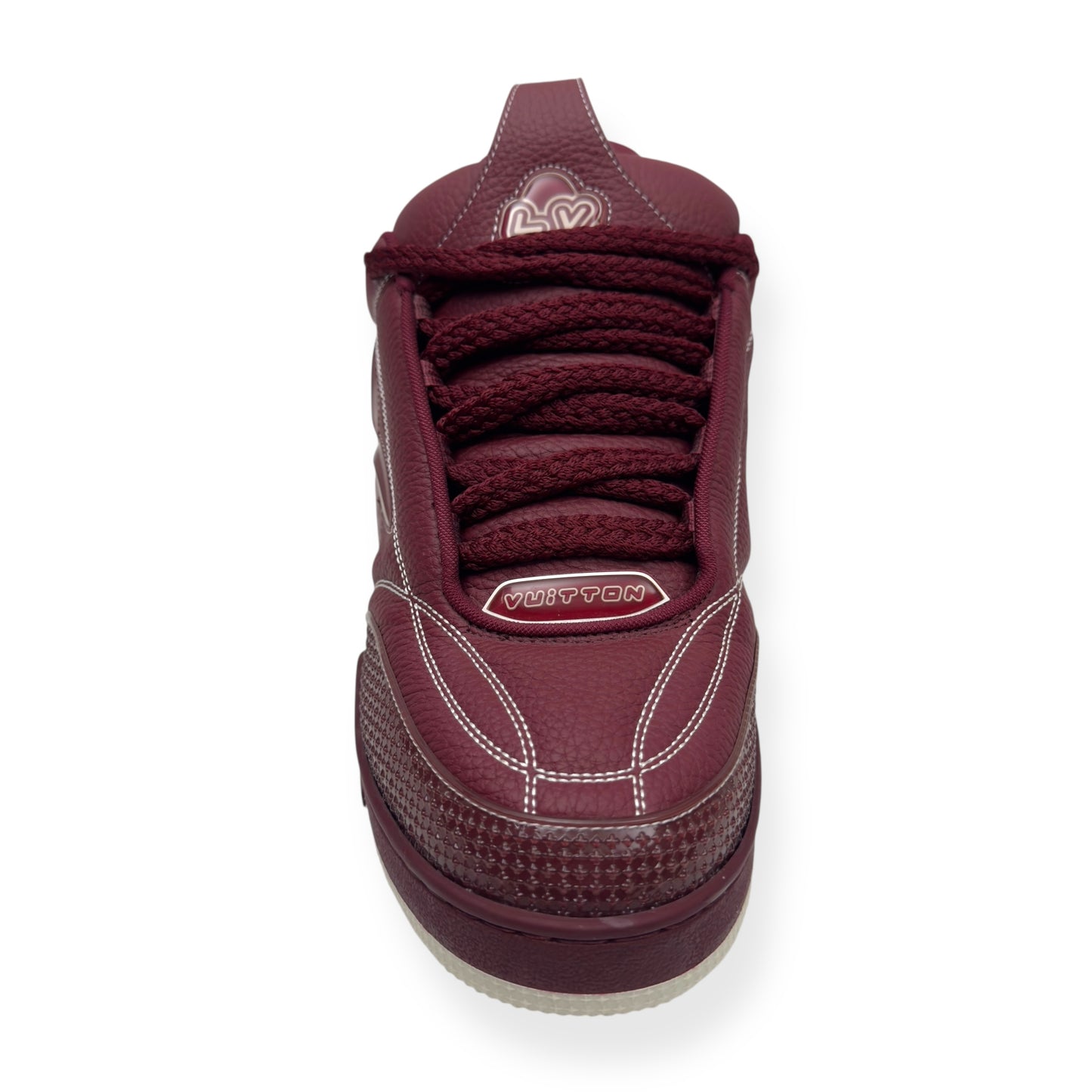 LOUIS VUITTON LV SKATE SNEAKER BORDEAUX RED UK10
