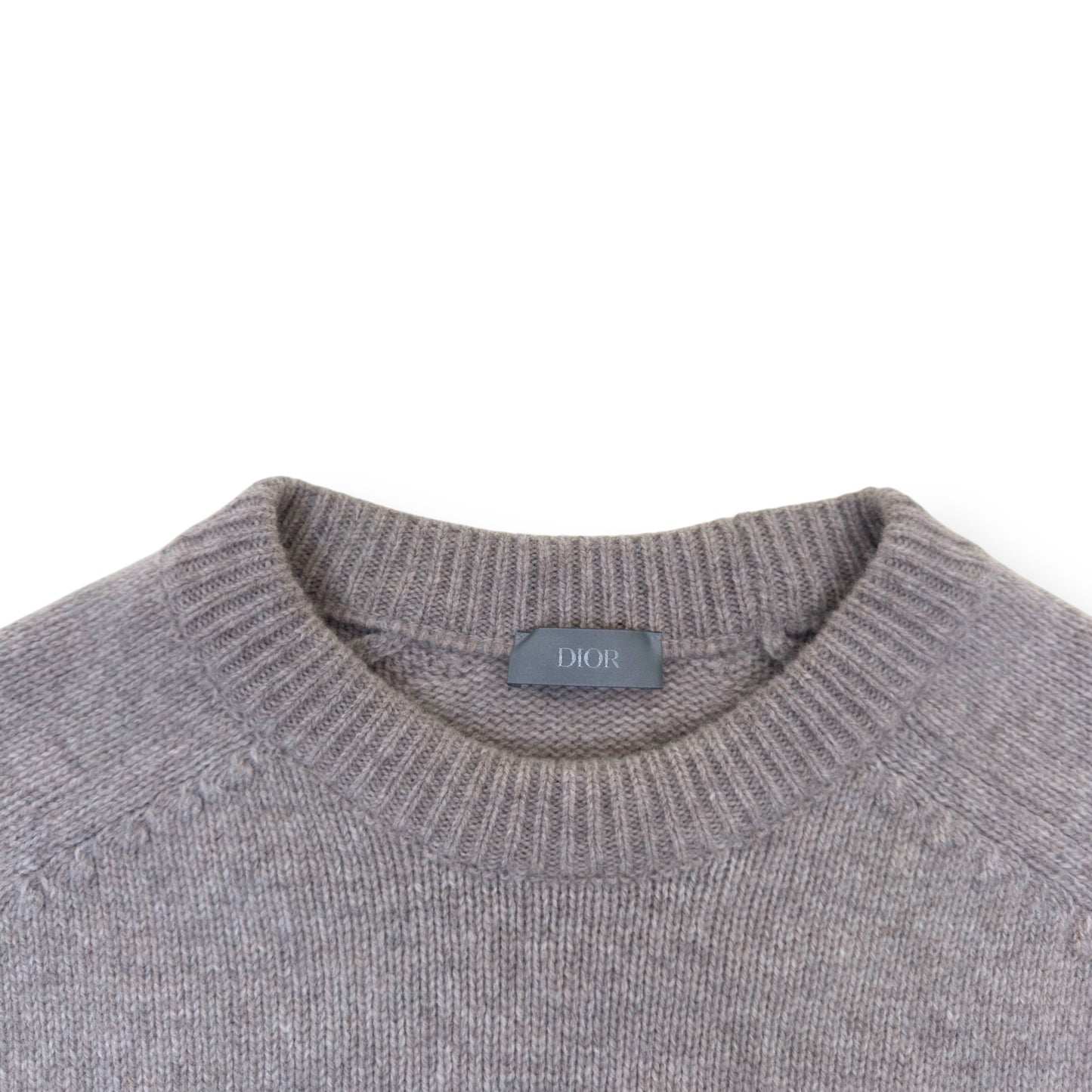 CHRISTIAN DIOR ATELIER WOOL CREWNECK SWEATER GREY M