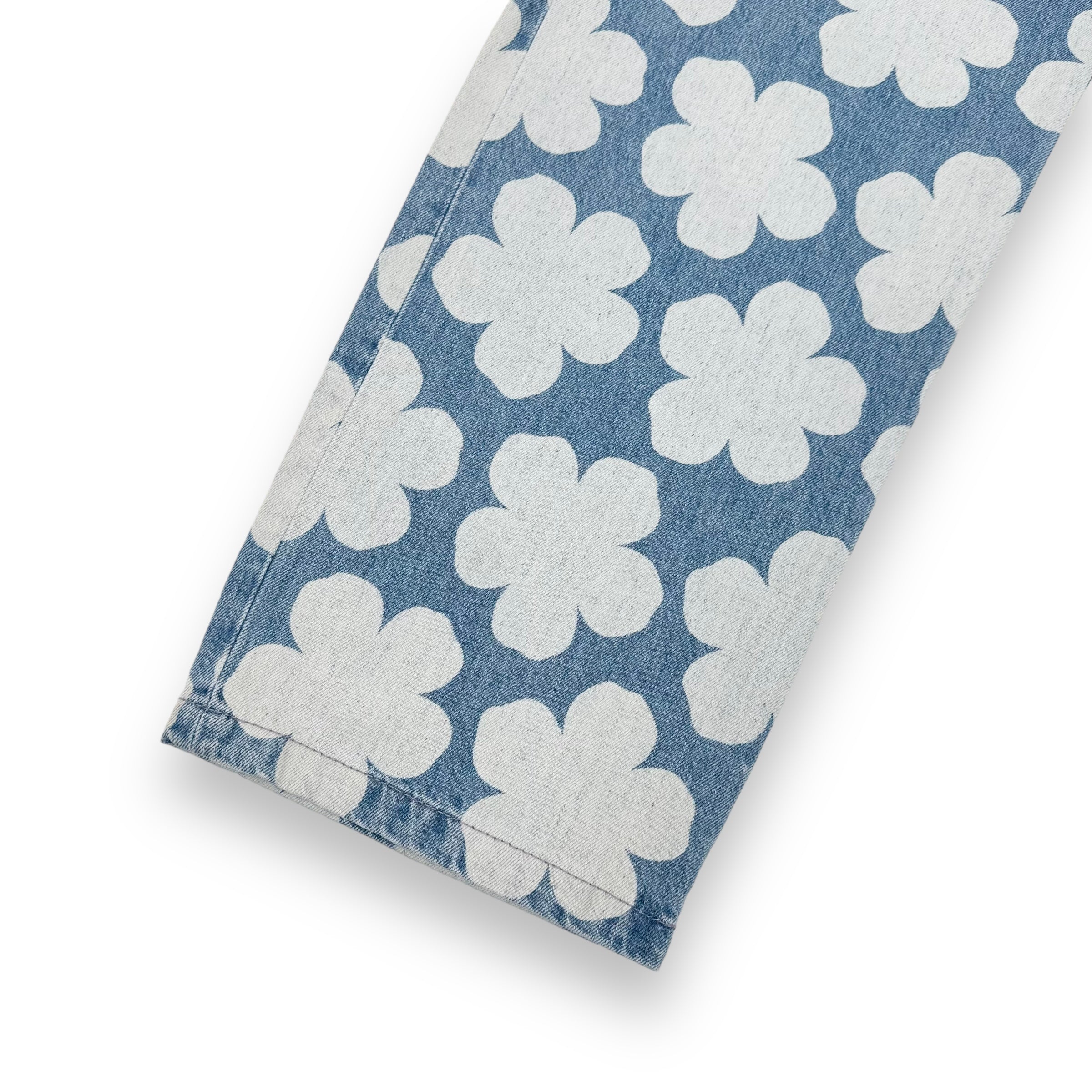 KENZO PARIS BOTAN LOOSE FIT DENIM JEANS BLUE 34”