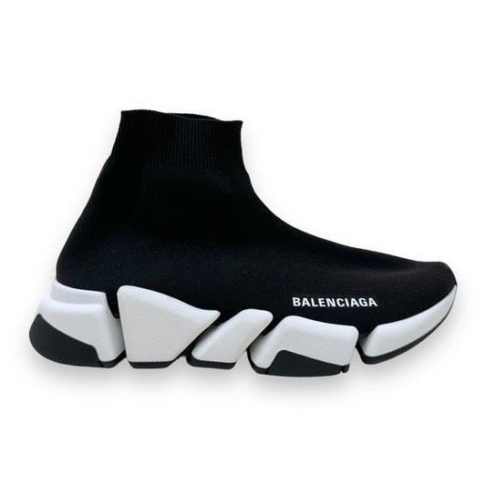 BALENCIAGA SPEED 2.0 KNIT SNEAKER BLACK UK5