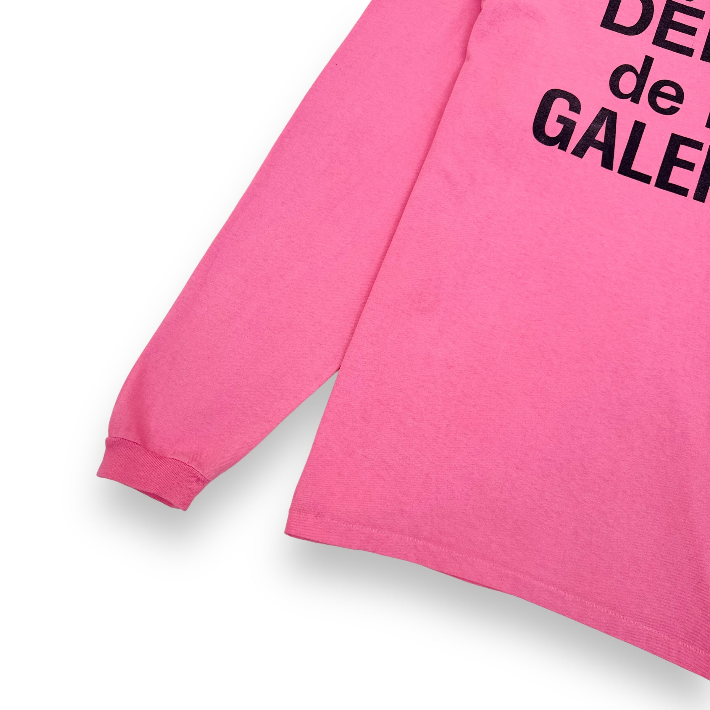 GALLERY DEPT. LOGO-PRINT LONG SLEEVE T-SHIRT SALMON XL