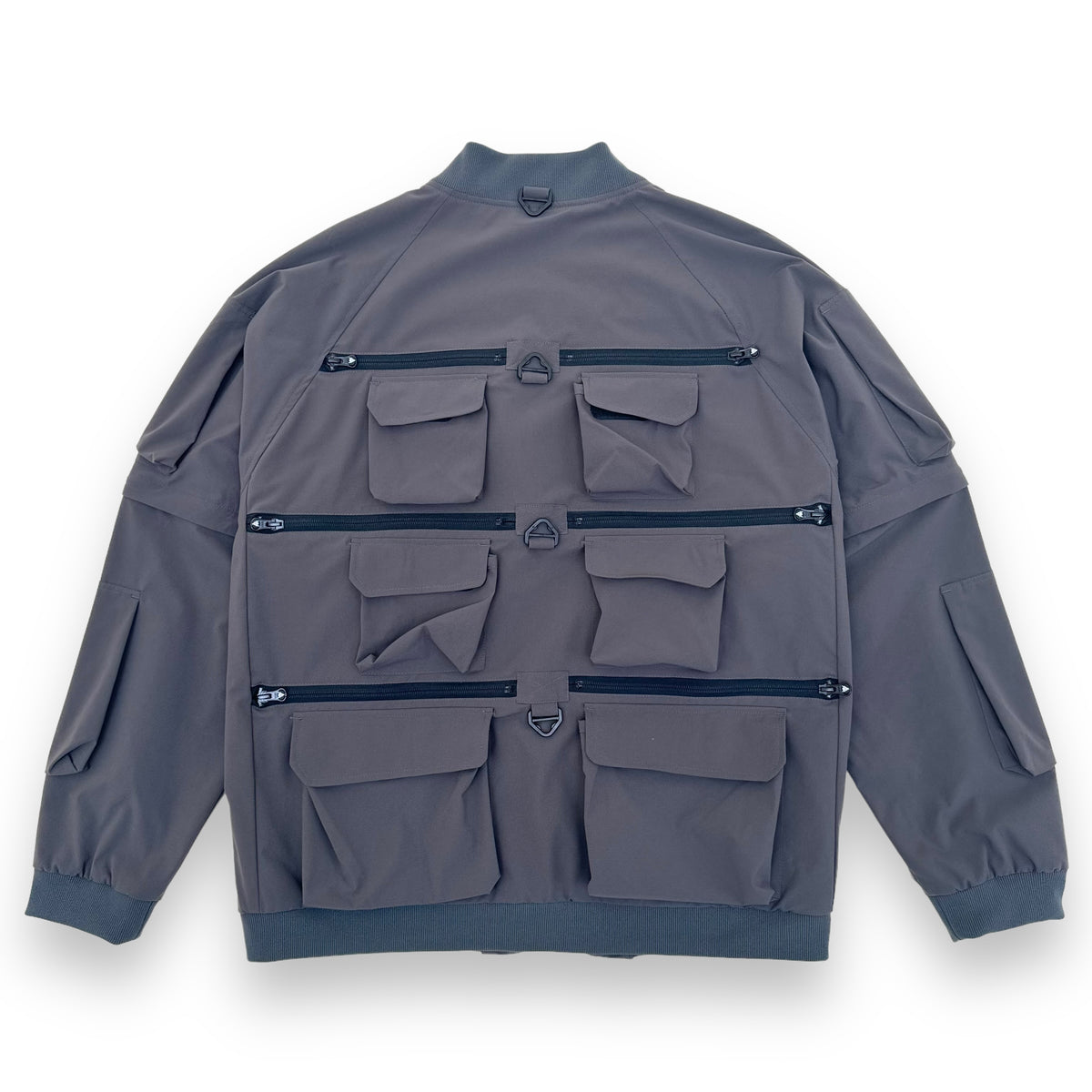 SOUTH2 WEST8 MULTI-POCKET ZIPPED 2 WAY JACKET DARK GREY L
