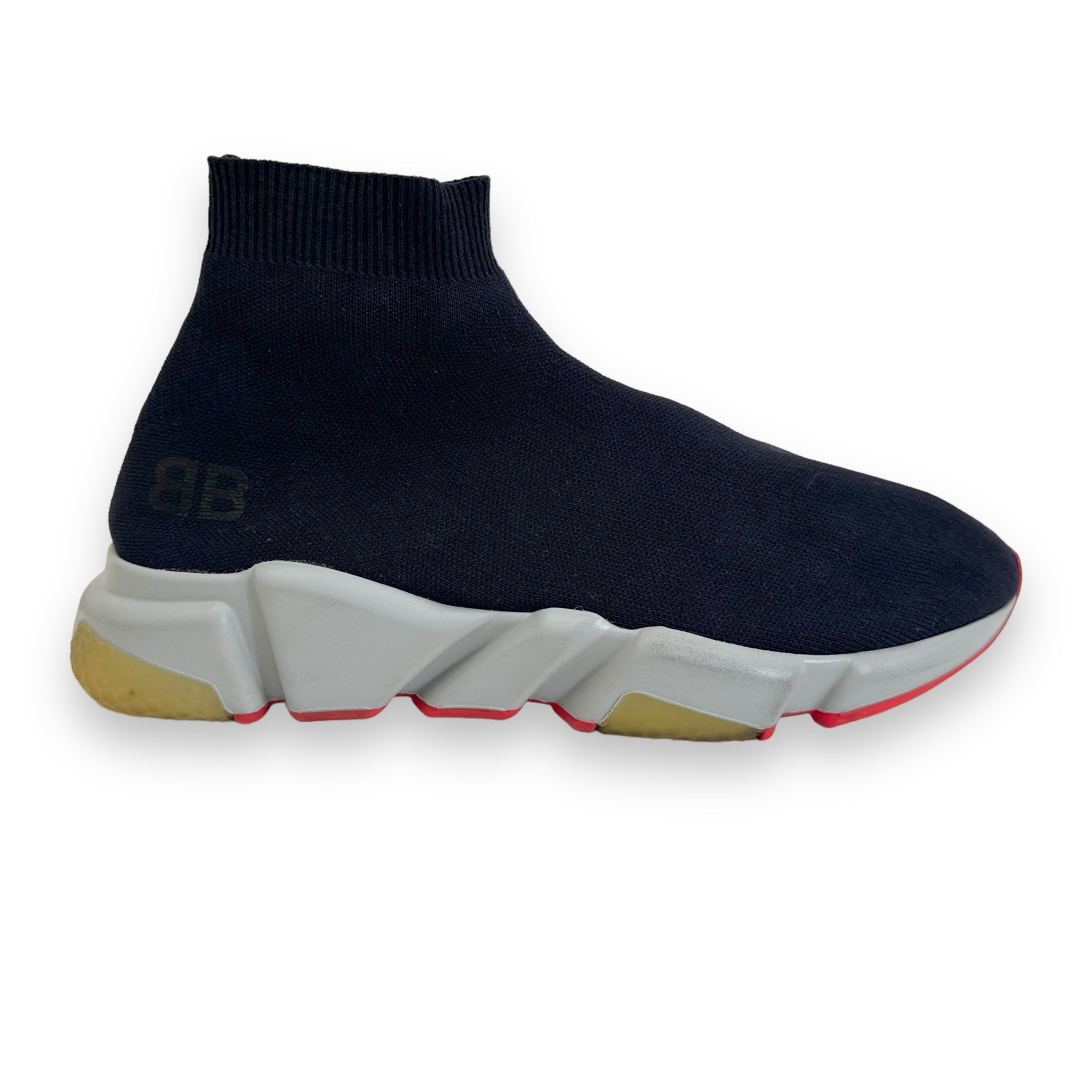 BALENCIAGA SPEED SNEAKER NAVY / GREY / RED UK8