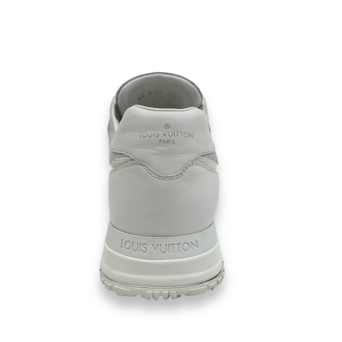 LOUIS VUITTON RUN AWAY LEATHER SNEAKER WHITE UK8.5