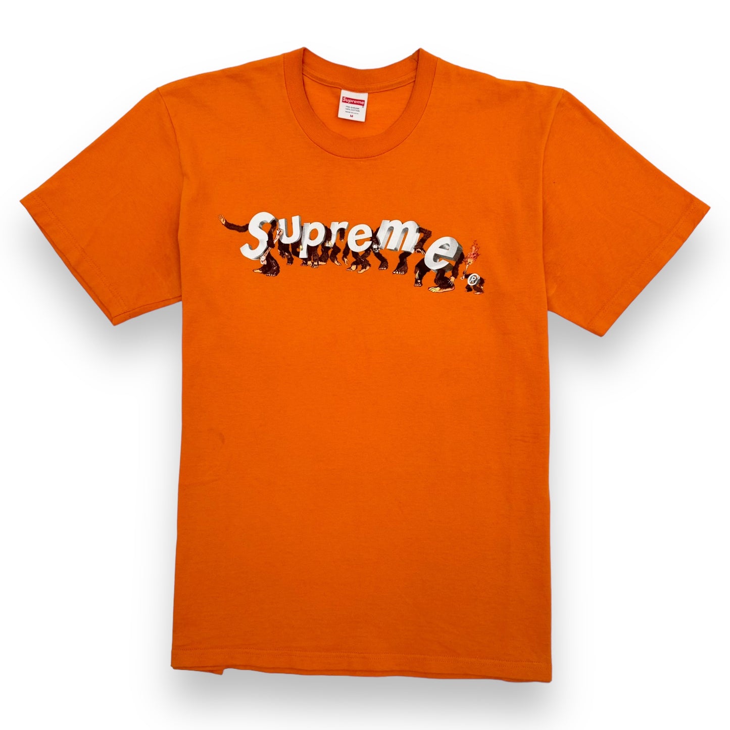 SUPREME APES T-SHIRT ORANGE M