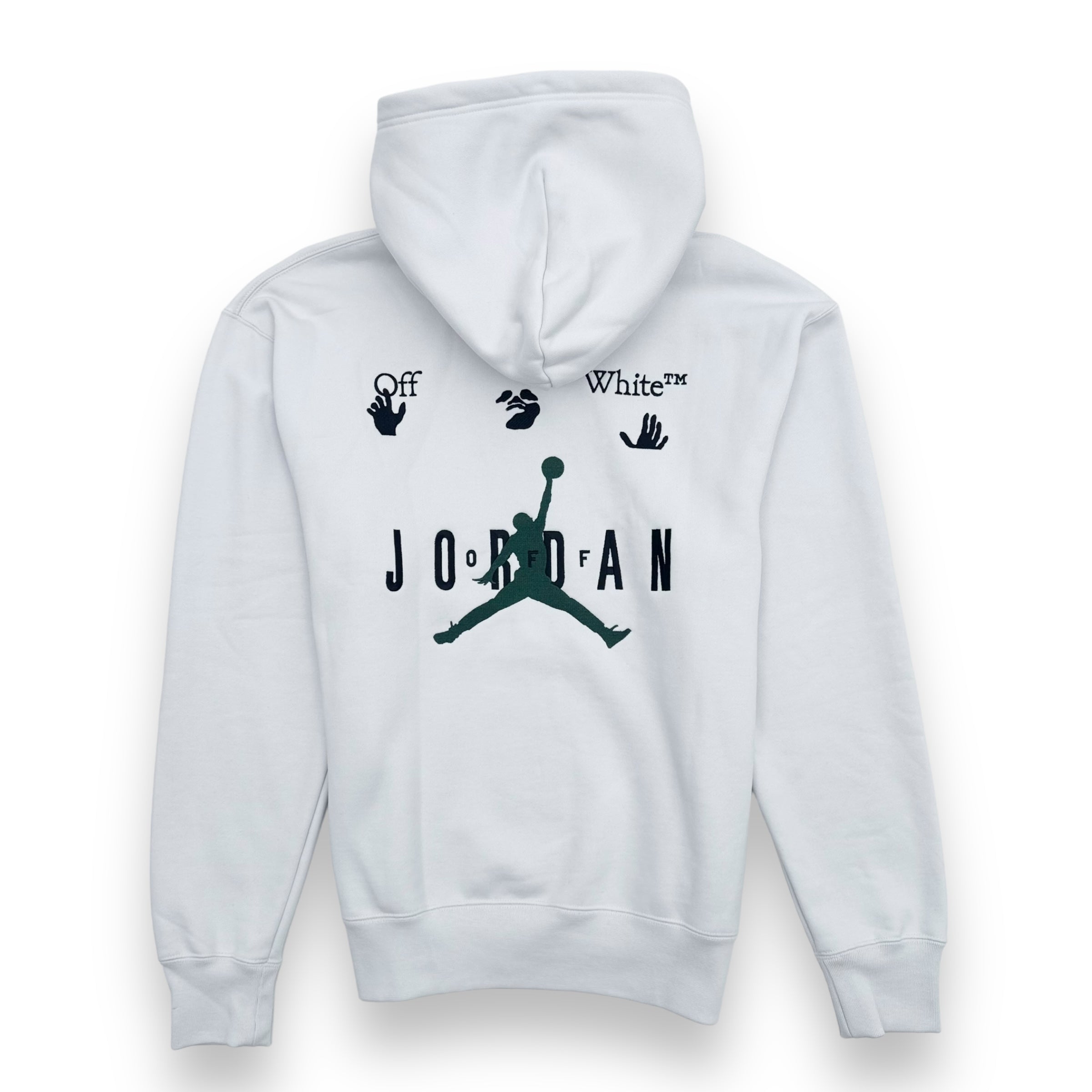 OFF-WHITE X JORDAN HOODIE WHITE / BLACK M