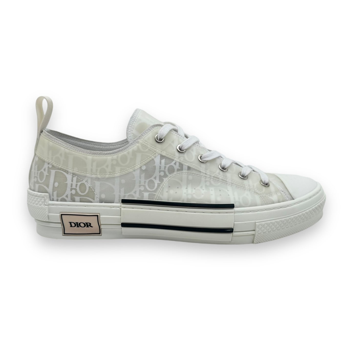 DIOR B23 OBLIQUE LOW TOP SNEAKER WHITE UK10