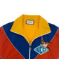 GUCCI APPLIQUÉD COLOUR-BLOCK SHELL JACKET MULTICOLOURED XL