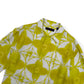 LOUIS VUITTON SHIBORI SHORT-SLEEVE SILK SHIRT YELLOW / WHITE XL