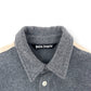 PALM ANGELS WOOL OVER SHIRT GREY XL