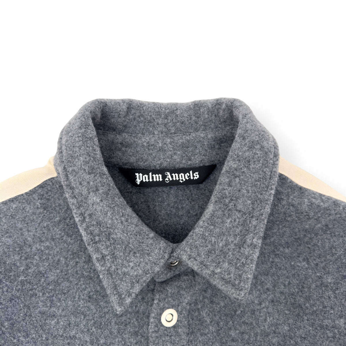 PALM ANGELS WOOL OVER SHIRT GREY XL