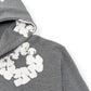 DENIM TEARS THE COTTON WREATH HOODIE GREY / WHITE L