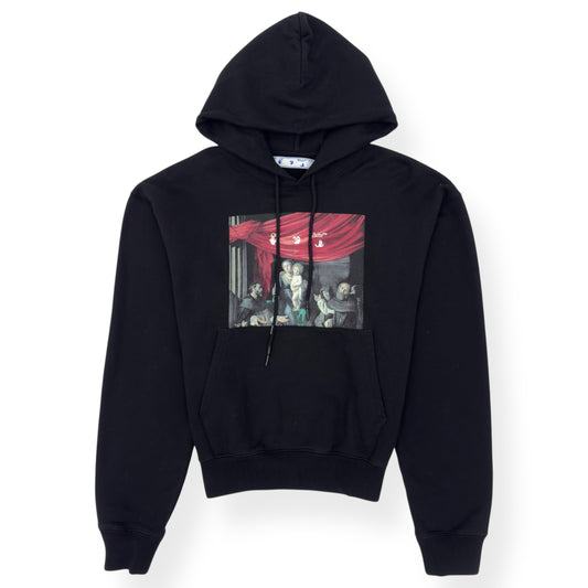 OFF-WHITE CARAVAGGIO PAINTING HOODIE BLACK L