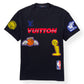 LOUIS VUITTON NBA MULTI-LOGO T-SHIRT BLACK M