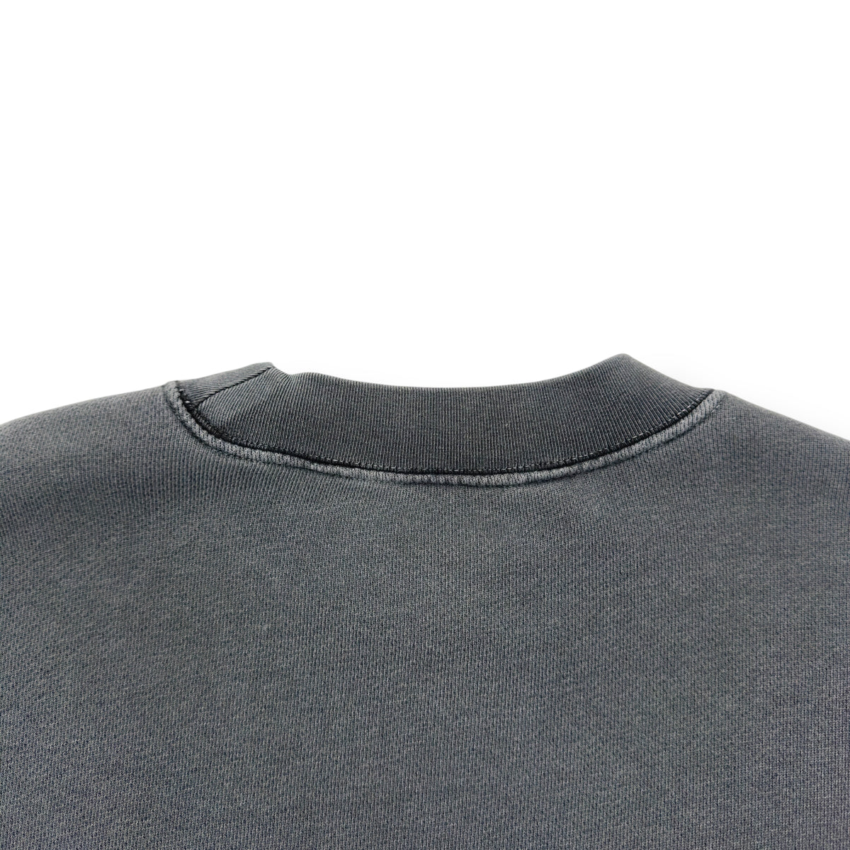PALM ANGELS CURVED LOGO SWEATSHIRT GREY / WHITE S