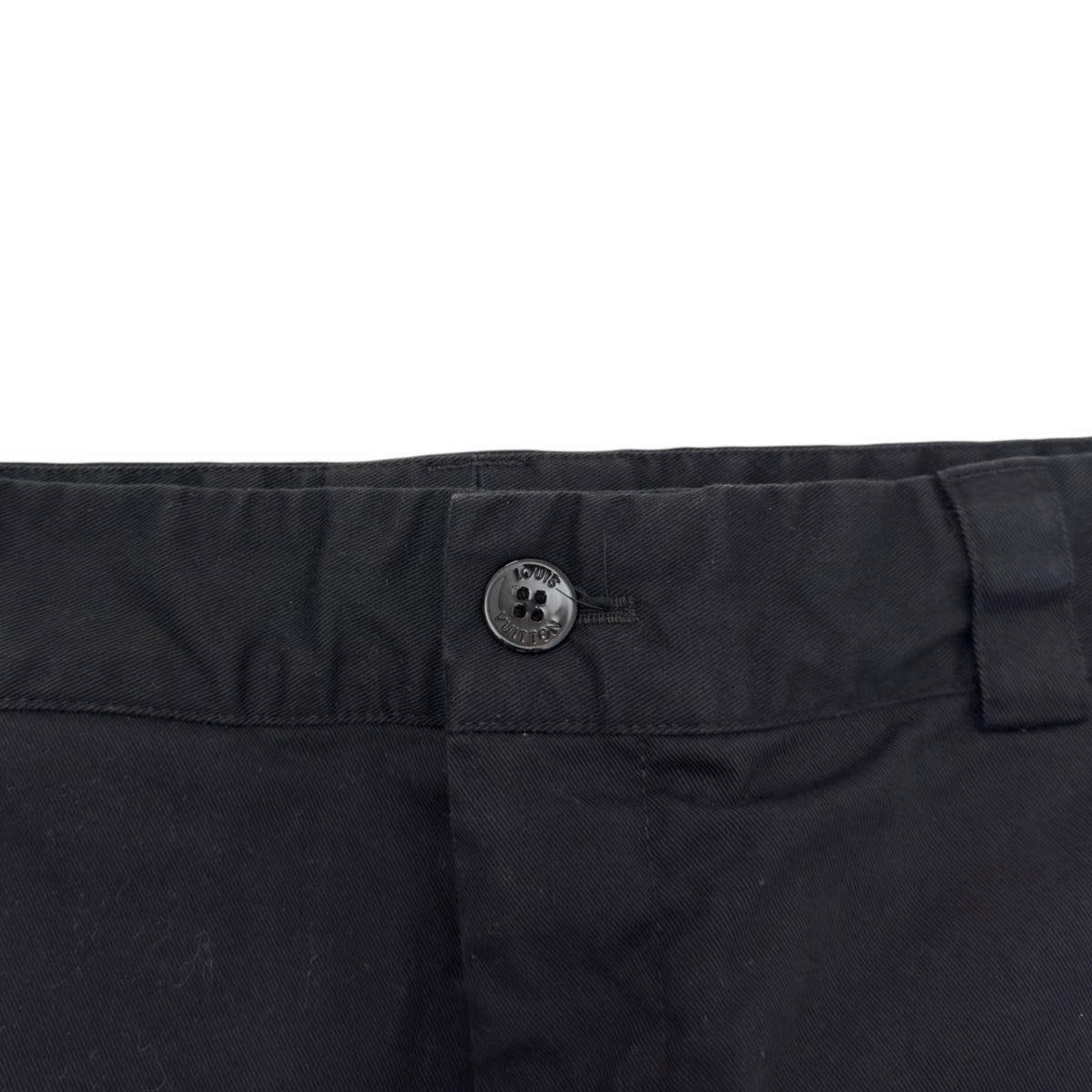 LOUIS VUITTON COTTON CARGO TROUSERS BLACK 52 / XL