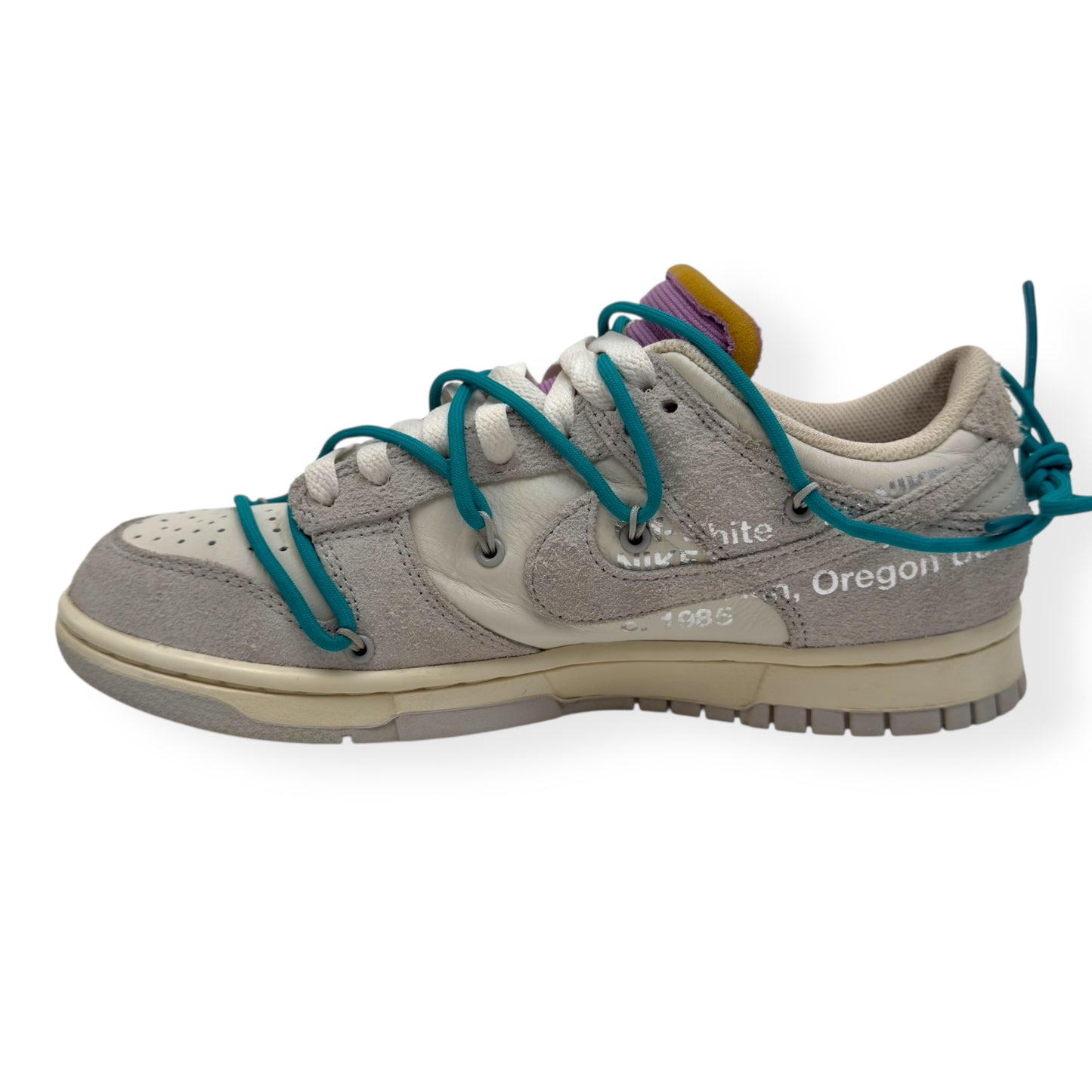 NIKE X OFF-WHITE LOT 36 LOW TOP SNEAKER WHITE / GREY UK7