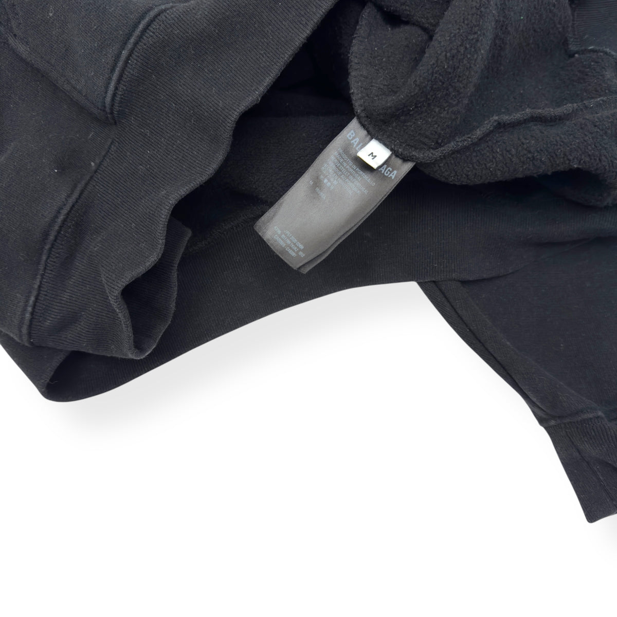 BALENCIAGA SMILEY HOODIE BLACK / YELLOW M