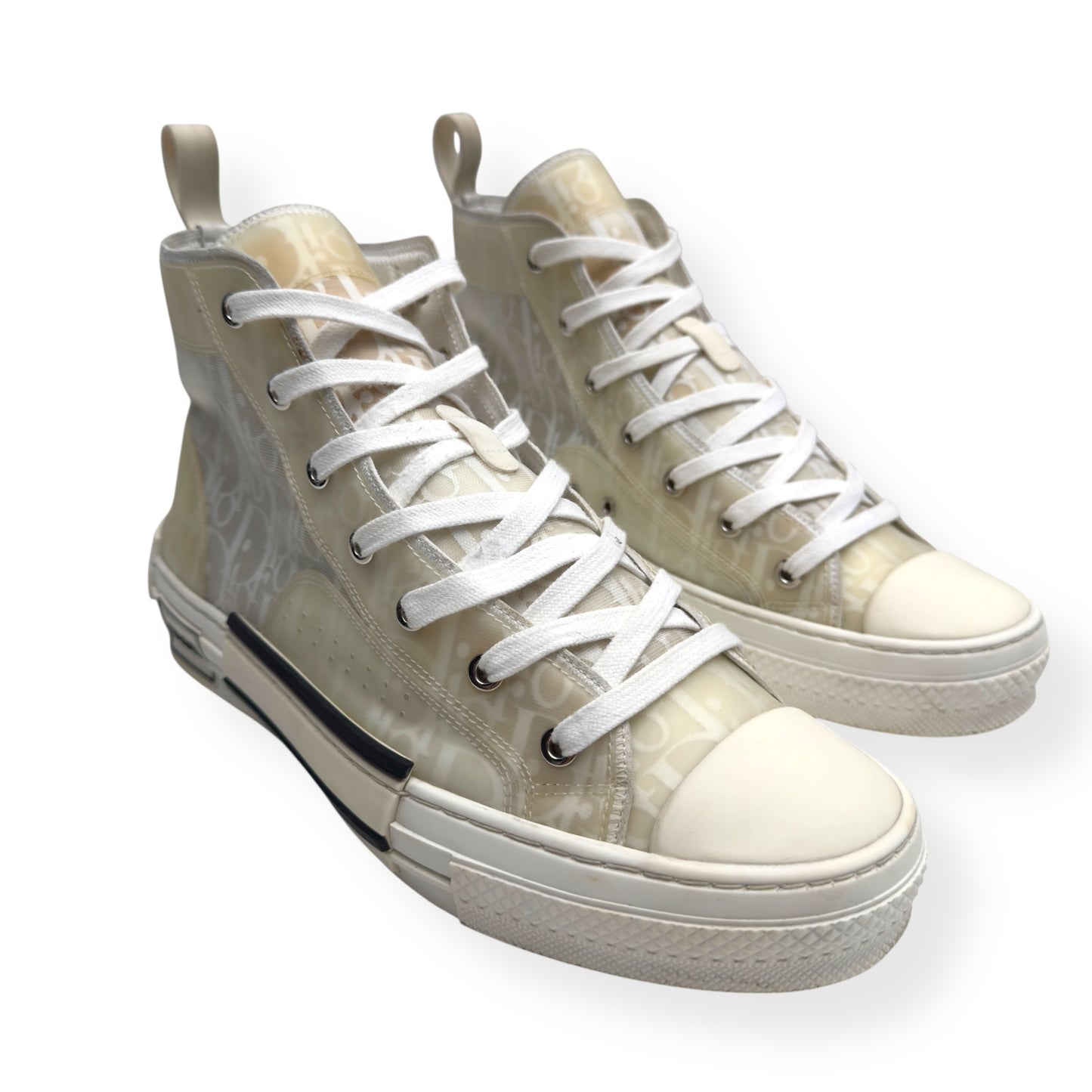 DIOR B23 HIGH TOP SNEAKERS BLACK / WHITE 42 / UK8