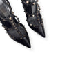 VALENTINO GARAVANI ROCKSTUD PATENT LEATHER HEELS NOIR 38 / UK5