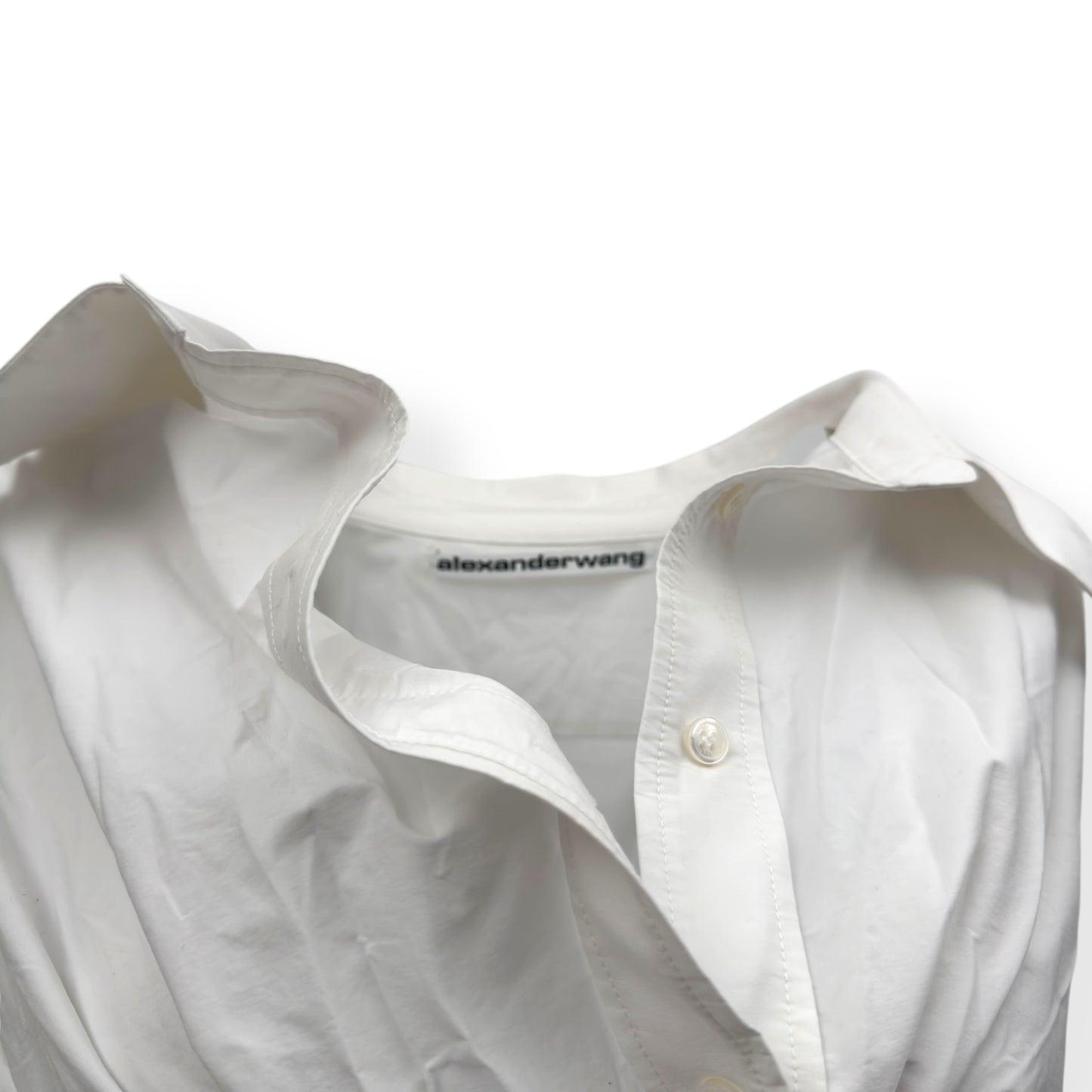 ALEXANDER WANG CROPPED SHIRT WHITE 2 / S