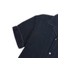 PRADA COTTON TOWELLING BOWLING SHIRT BLACK M