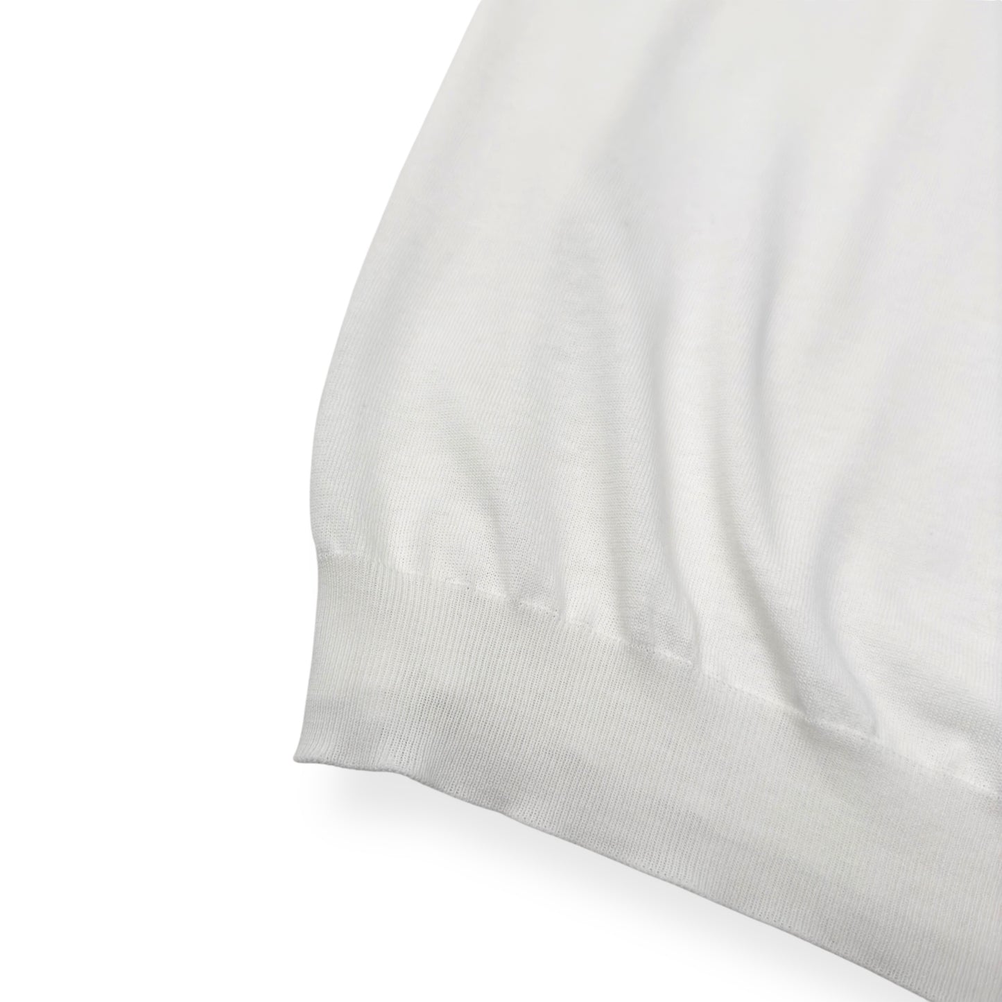 THOM SWEENEY COTTON POLO SHIRT WHITE M