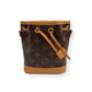 LOUIS VUITTON NANO NOÉ MONOGRAM CANVAS BAG BROWN MINI