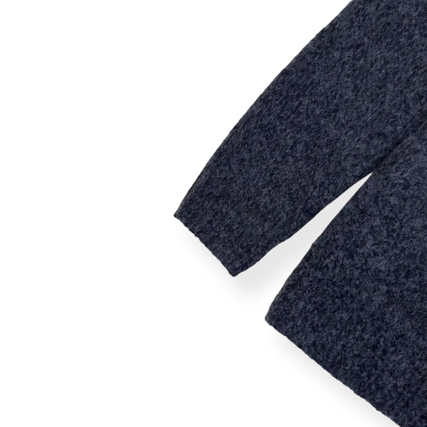 DRIES VAN NOTEN ALPACA / WOOL BLEND CARDIGAN GREY XL