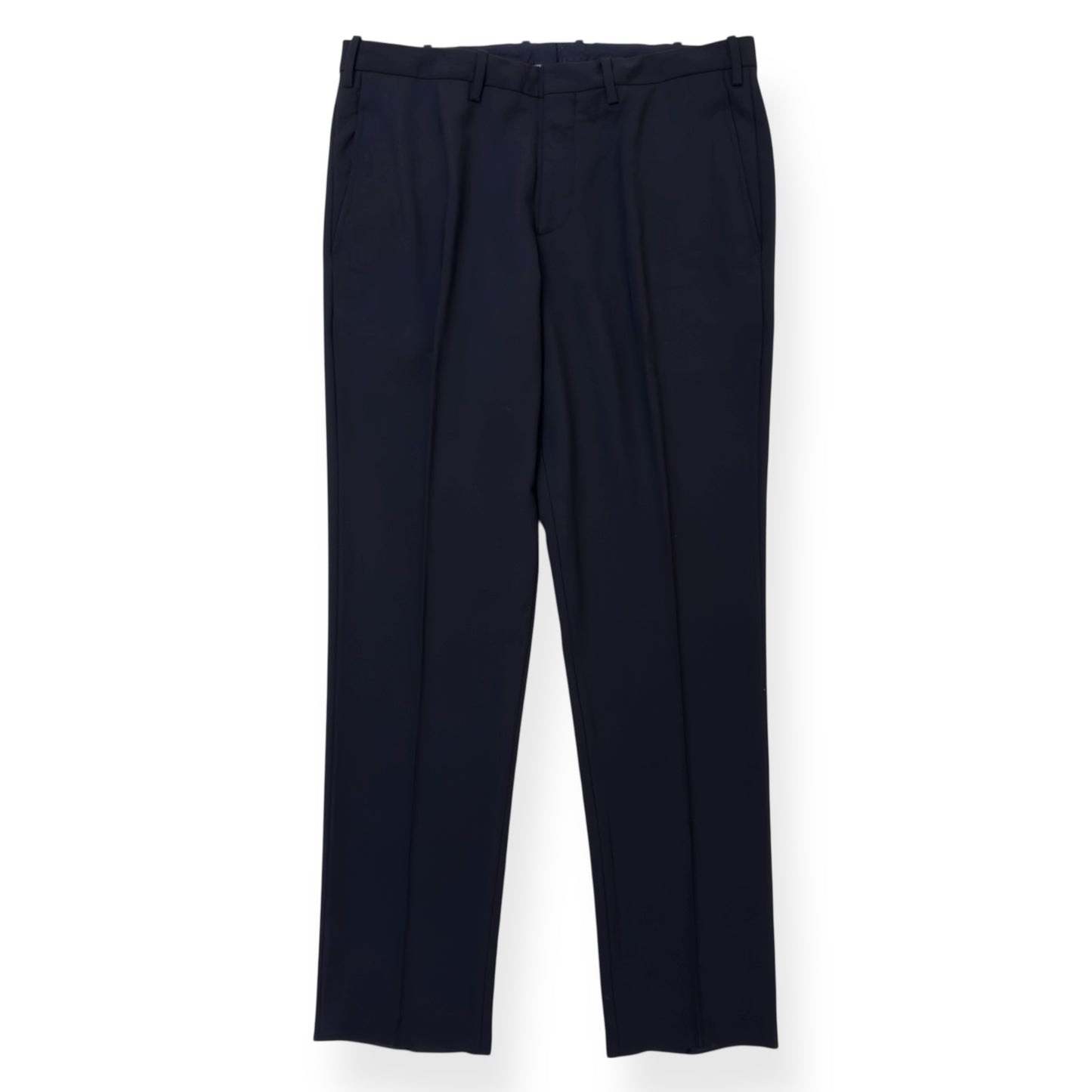 NEIL BARRETT CLASSIC SINGLE BREASTED WOOL BLEND SLIM SUIT BLACK 50 / M