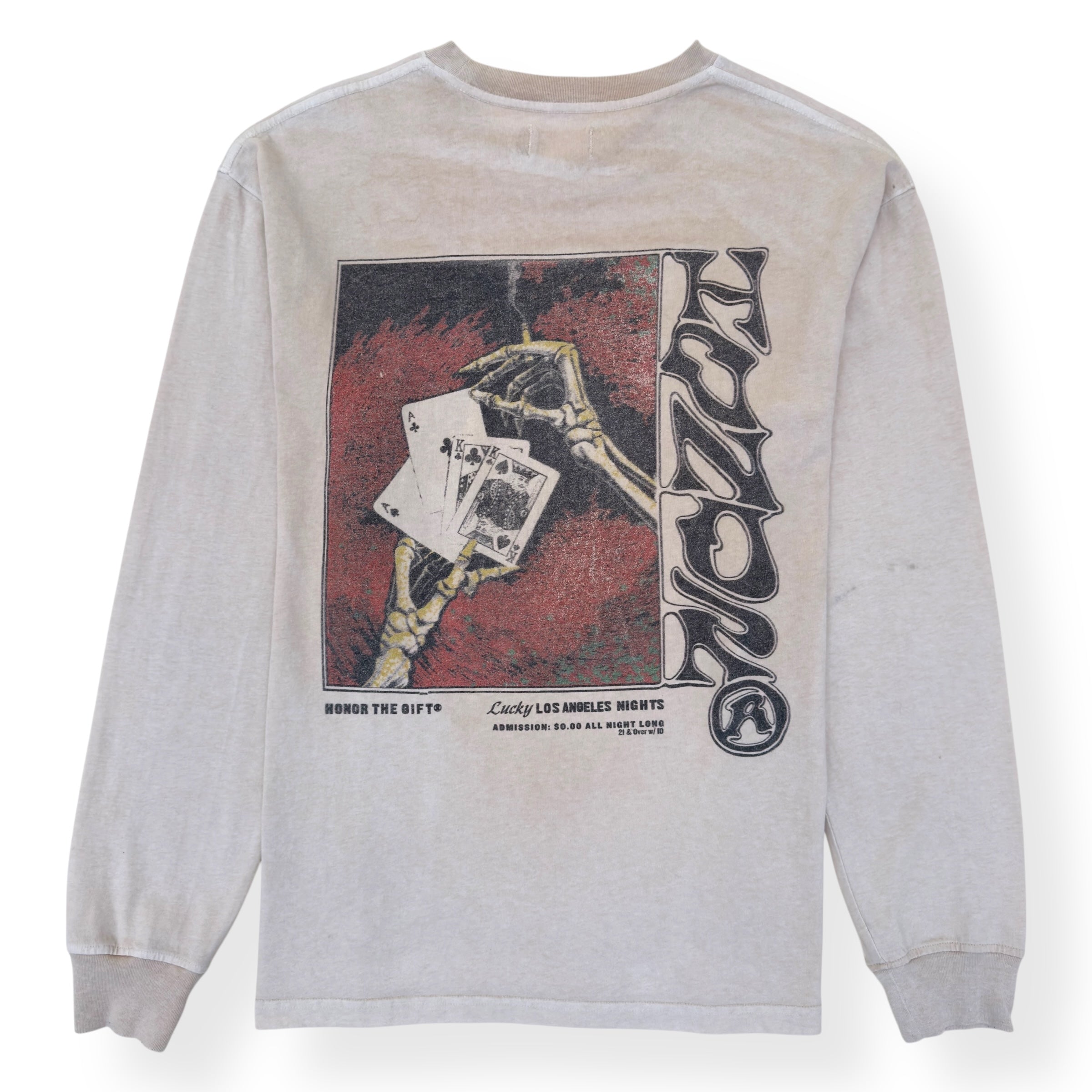HONOR THE GIFT LUCKY HAND LONG-SLEEVE T-SHIRT CREAM L