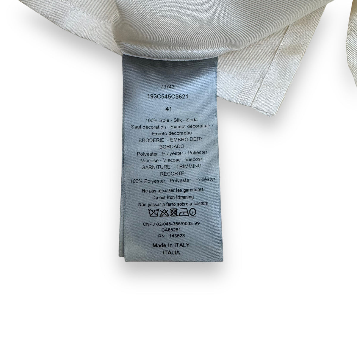DIOR X JACK KEROUC ‘MOUNT ZION’ SILK SHIRT NATURAL L