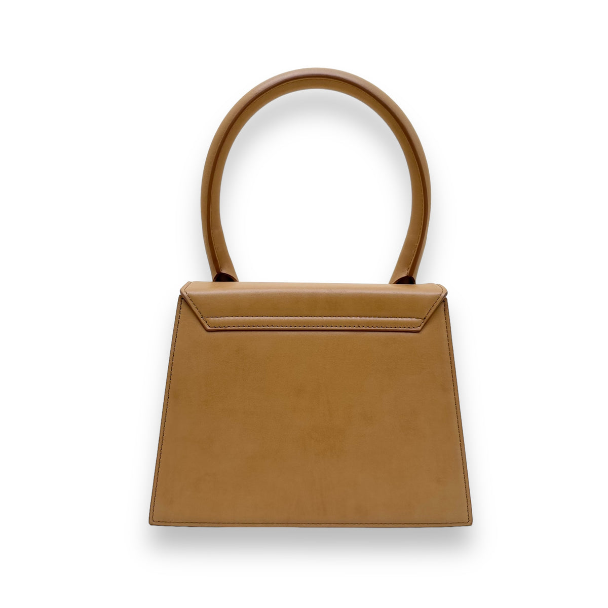 JACQUEMUS LE GRAND CHIQUITO LEATHER BAG TAN